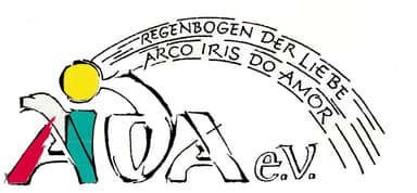 AIDA e.V. (Arco iris do amor, Regenbogen der Liebe) „Hilfe für bedürftige Kinder und Jugendliche in Brasilien“ Logo