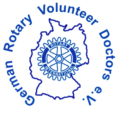 German Rotary Volunteer Doctors Districts 1800-1900 & 1930-1950 e.V. Logo